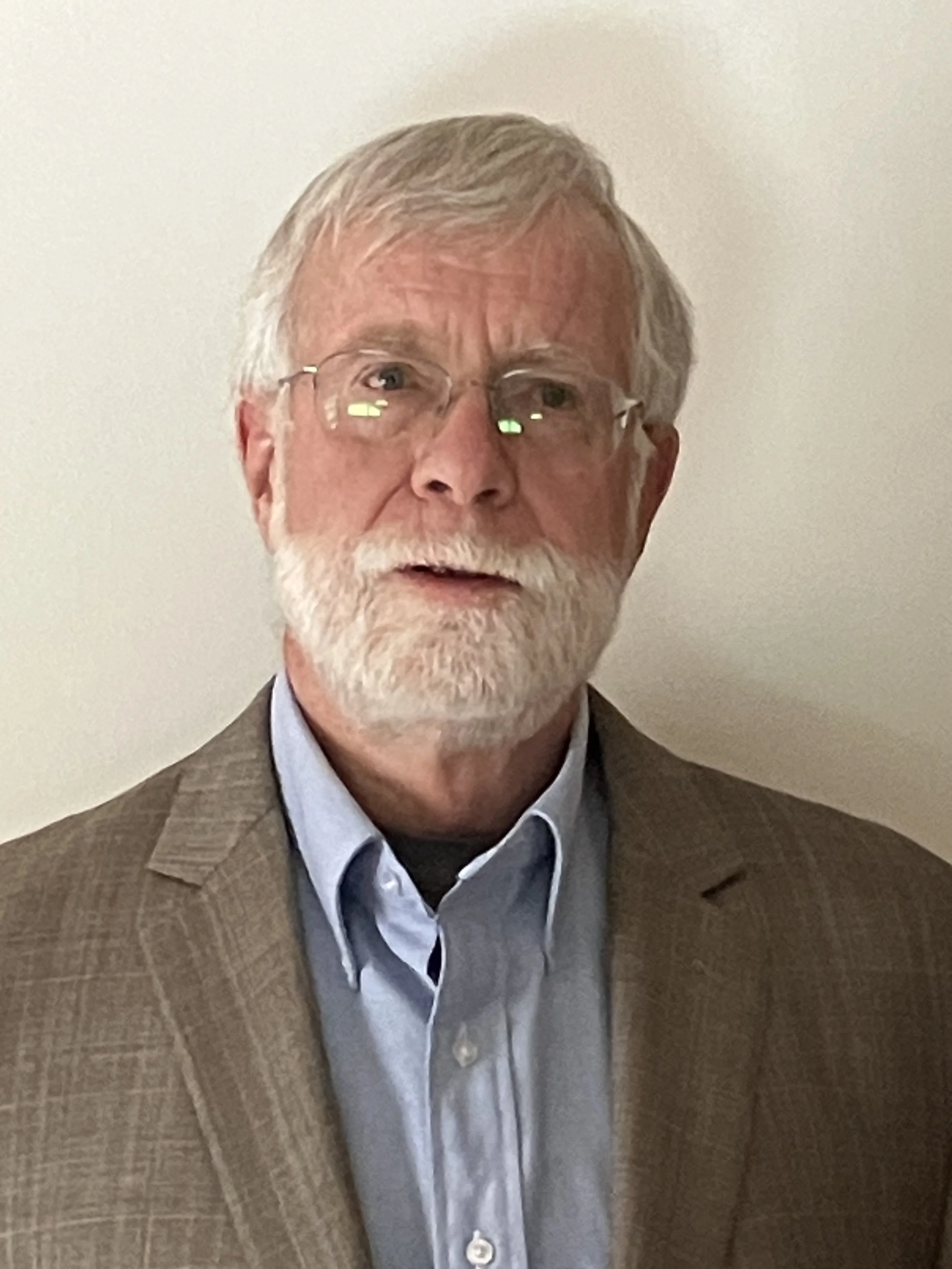 A close-up of the candidate