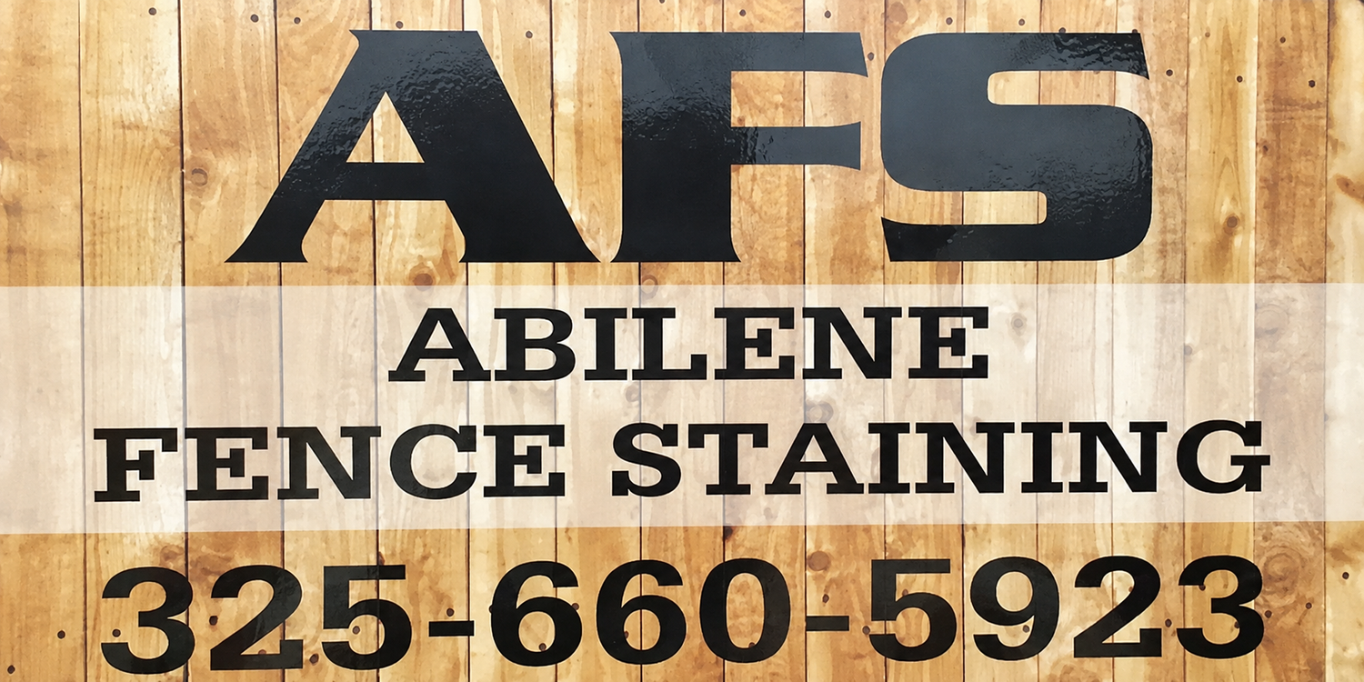 Abilene Fence Staining