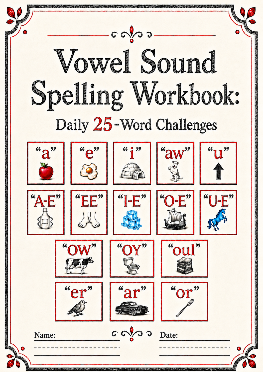 Vowel Sound Spelling Rings