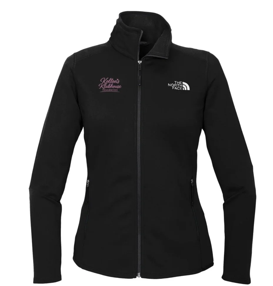 Womens Embroidered North Face Zip Up