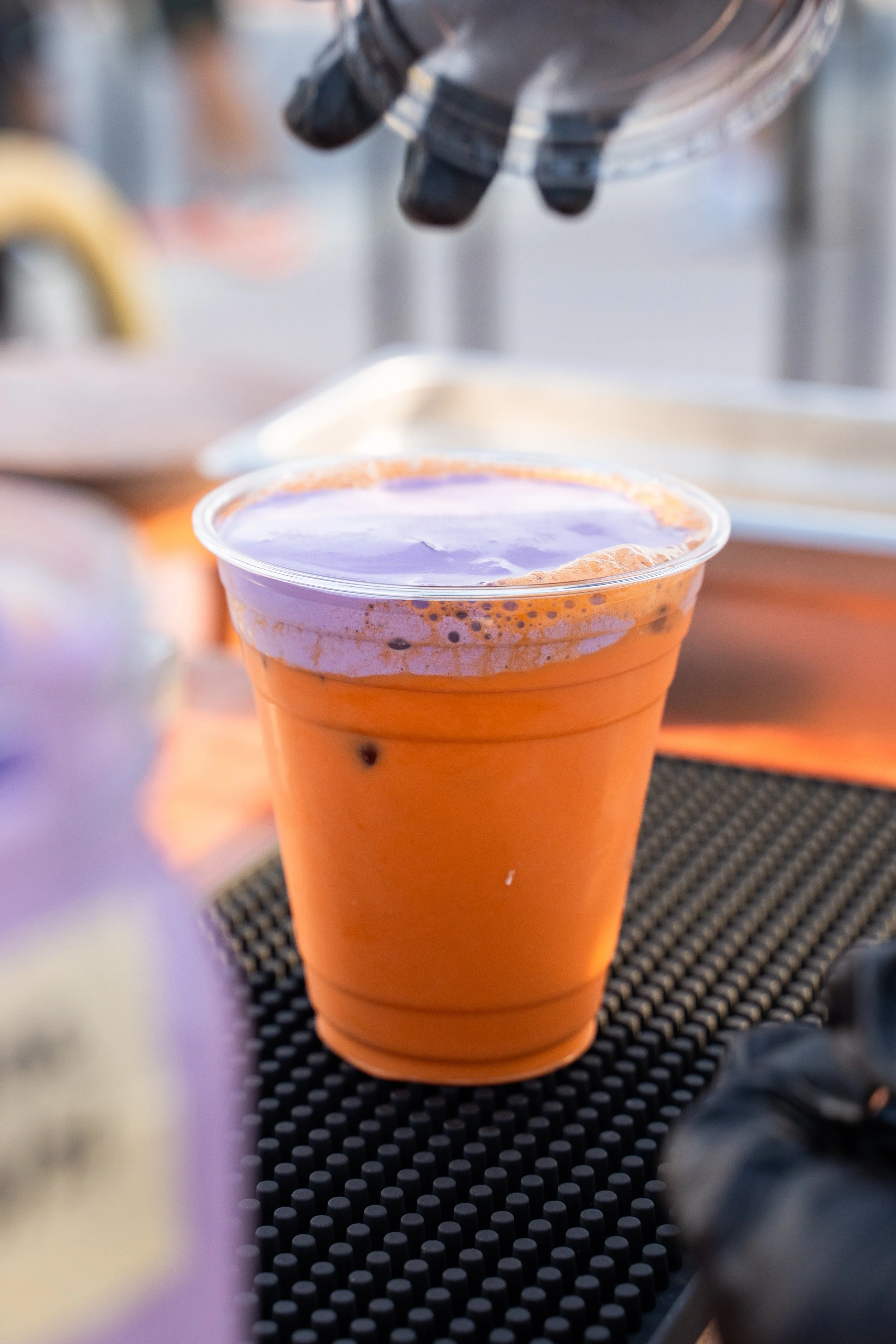 Our Thai Tea with Ube Cold Foam