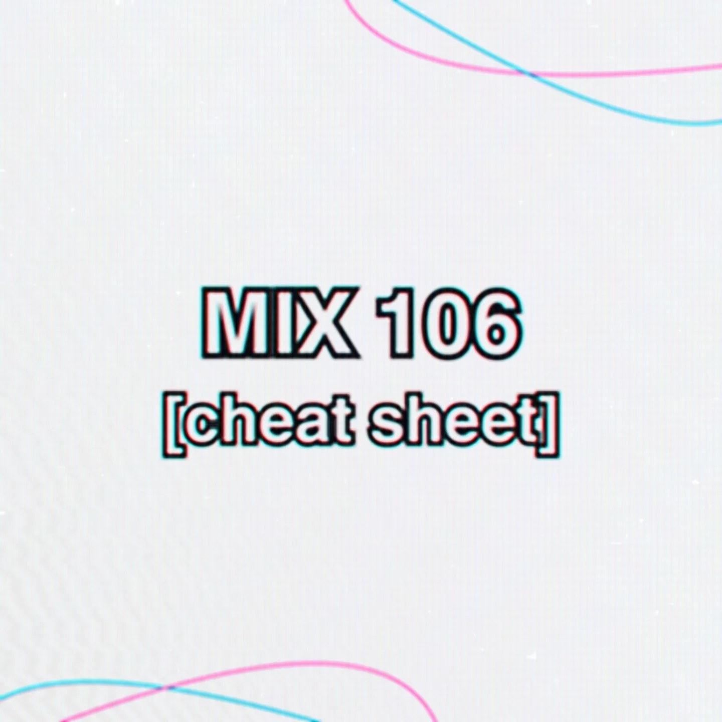 not sure where to start with mix 106? say no more.

use the following cheat sheet to get a feel for each mix and explore as you see fit. use the link in the bio to start listening!

resonating with a particular playlist? comment below!

#music #mix10