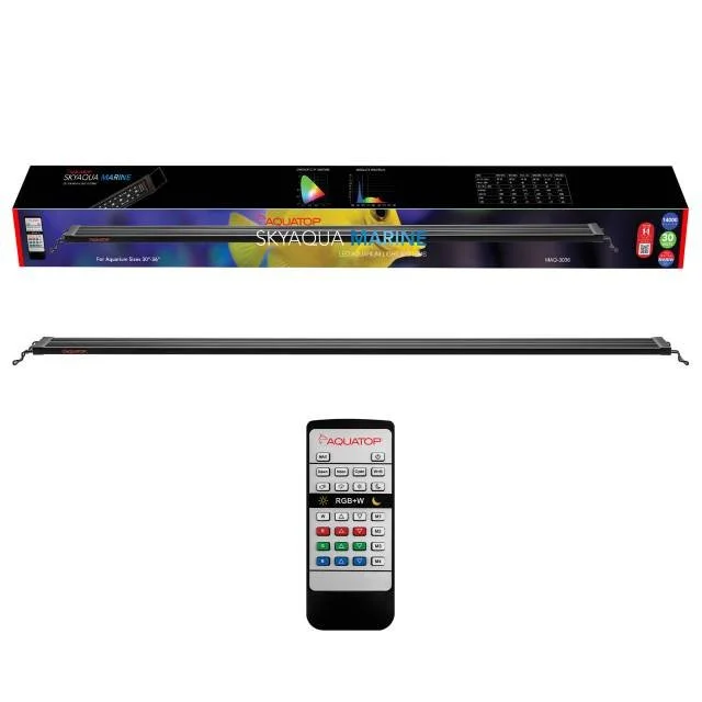 AQUATOP 30"-36" SkyAqua Marine LED Light 30W w/ 3 Position Toggle Switch and IR Remote, MAQ-3036