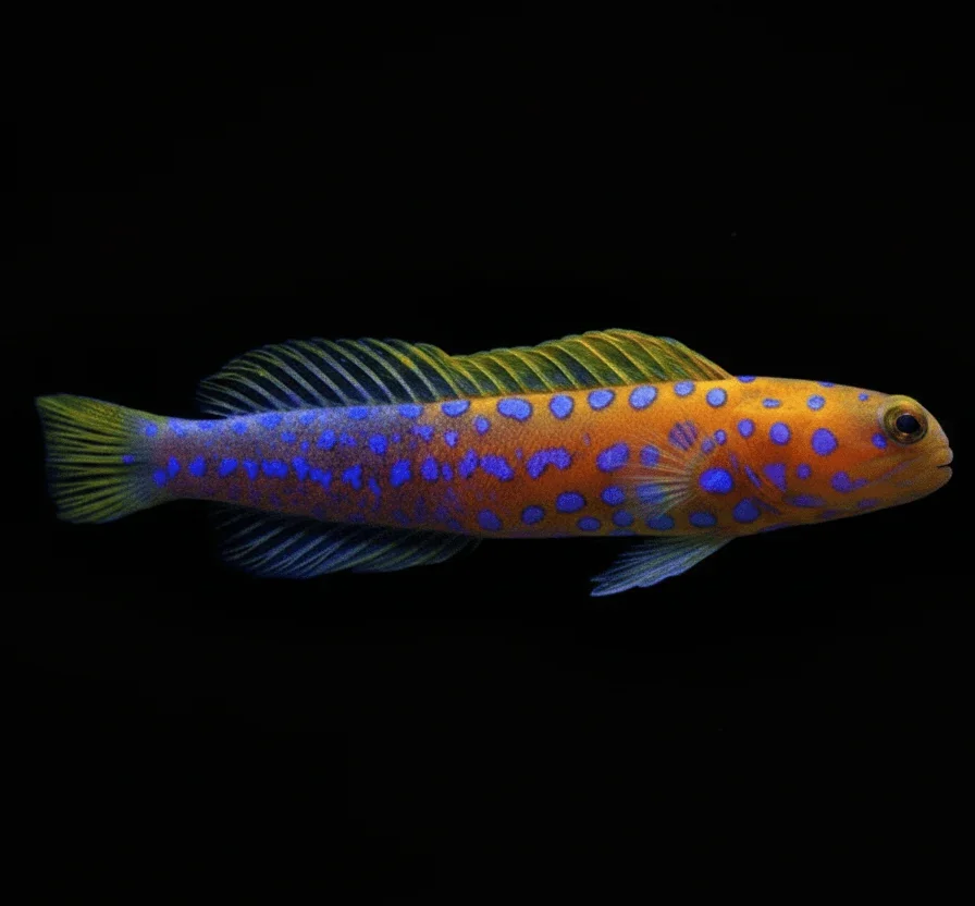 Bluespotted Jawfish (Opistognathus rosenblatti)