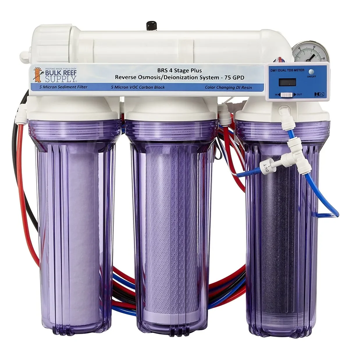 Bulk Reef Supply (BRS) 4-Stage 75 GPD RO/DI System.