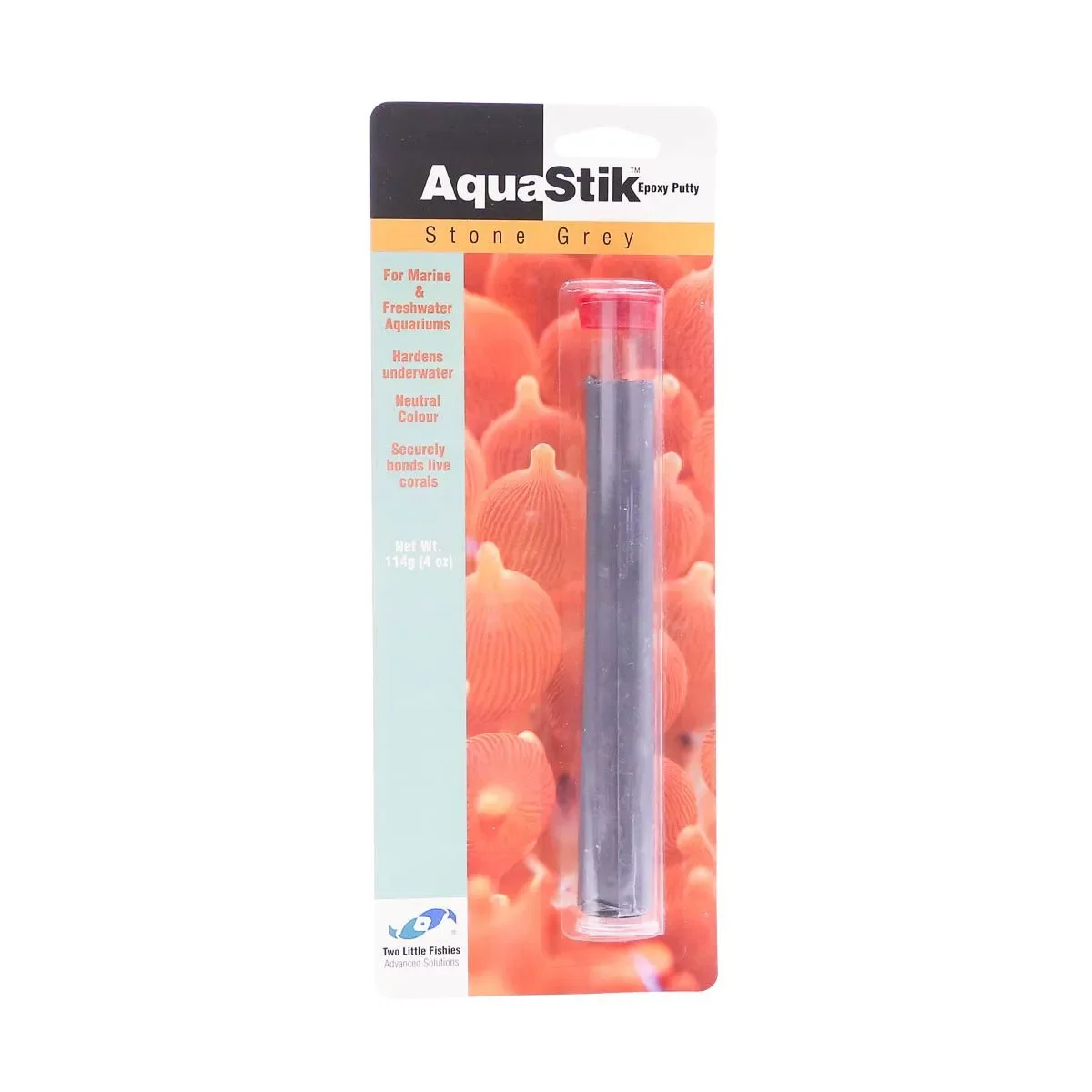 Two Little Fishies AquaStik Underwater Epoxy Putty - Stone Grey