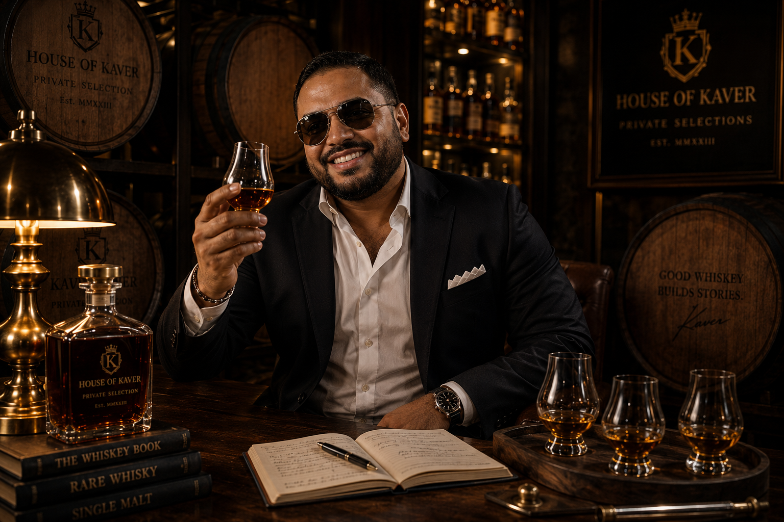 House of Kaver craftsmanship and private barrel philosophy.