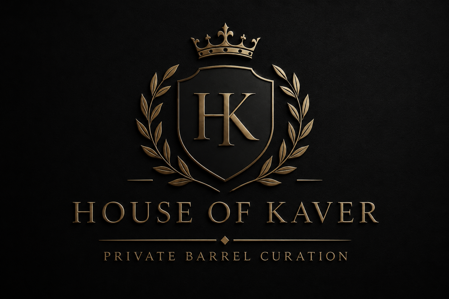 House of Kaver logo featuring the HK crest with the words "House of Kaver – Private Barrel Curation" on a black background.