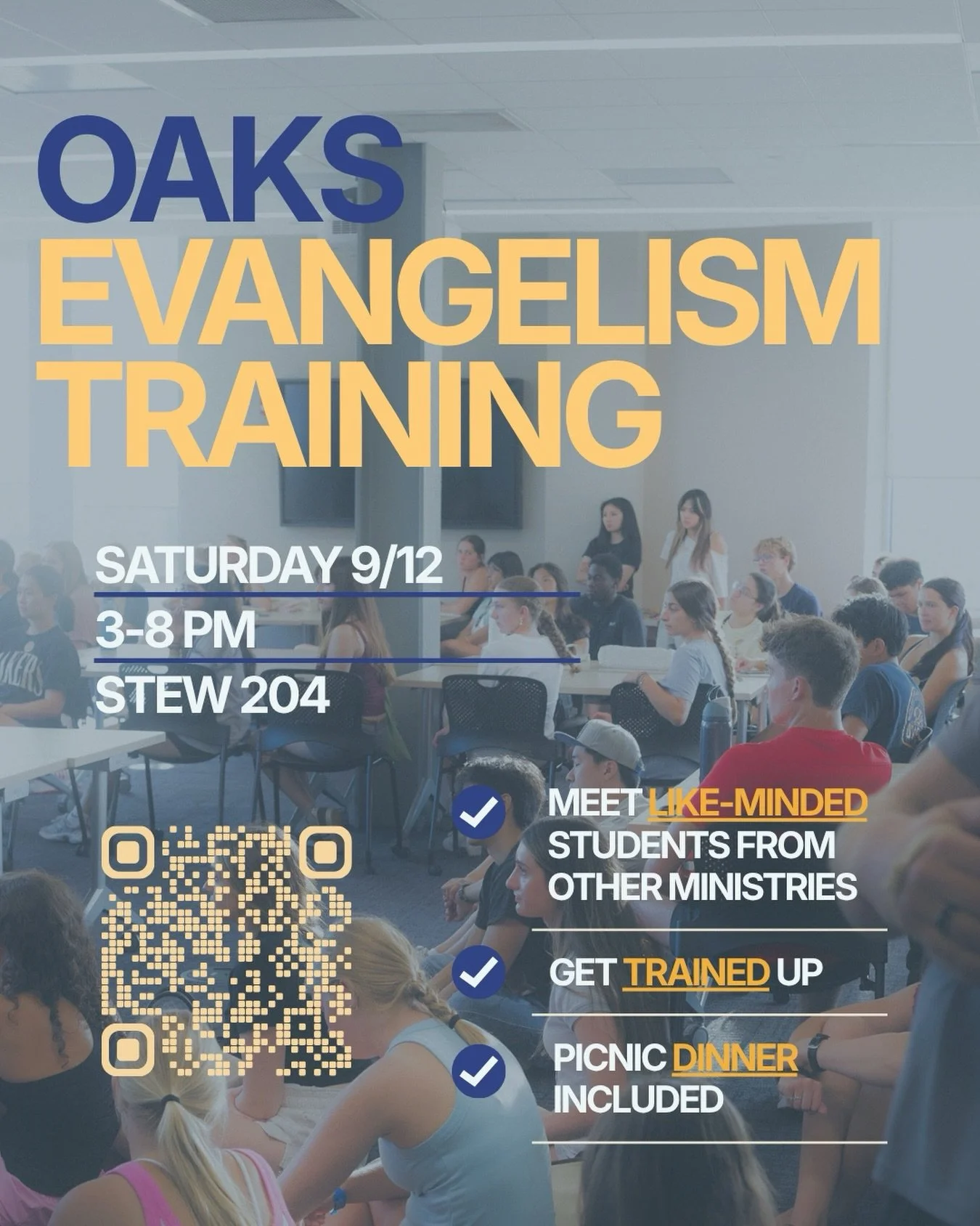 wanna gain confidence in spiritual conversations? students from all ministries welcome!
