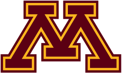 University of Minnesota logo with a maroon and gold 'M'