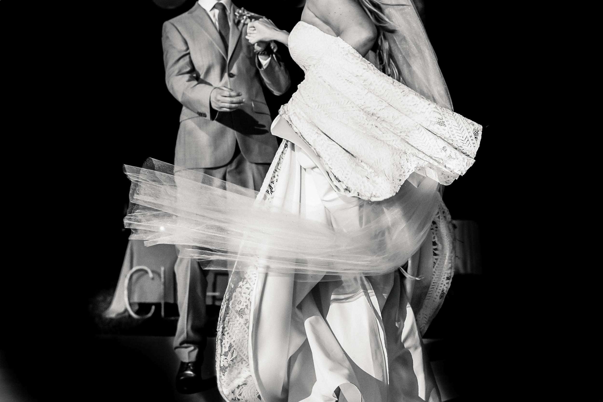 Bride and groom dancing at beach wedding in Puerto Vallarta