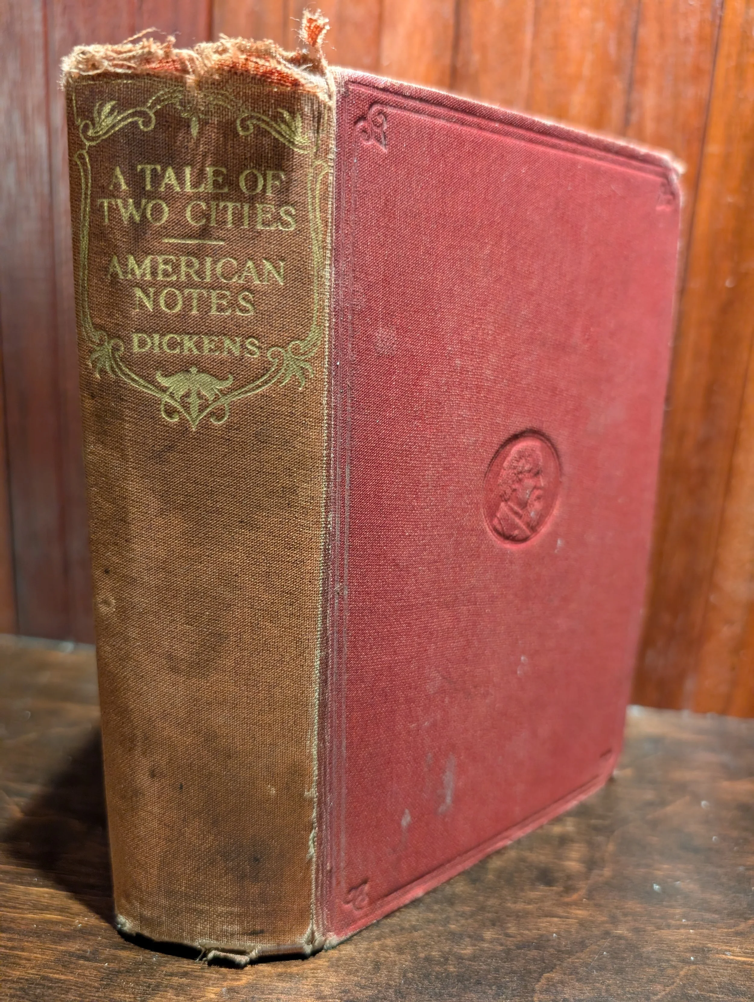 Vintage Charles Dickens Book - A Tale of Two Cities / American Notes - Circa 1934