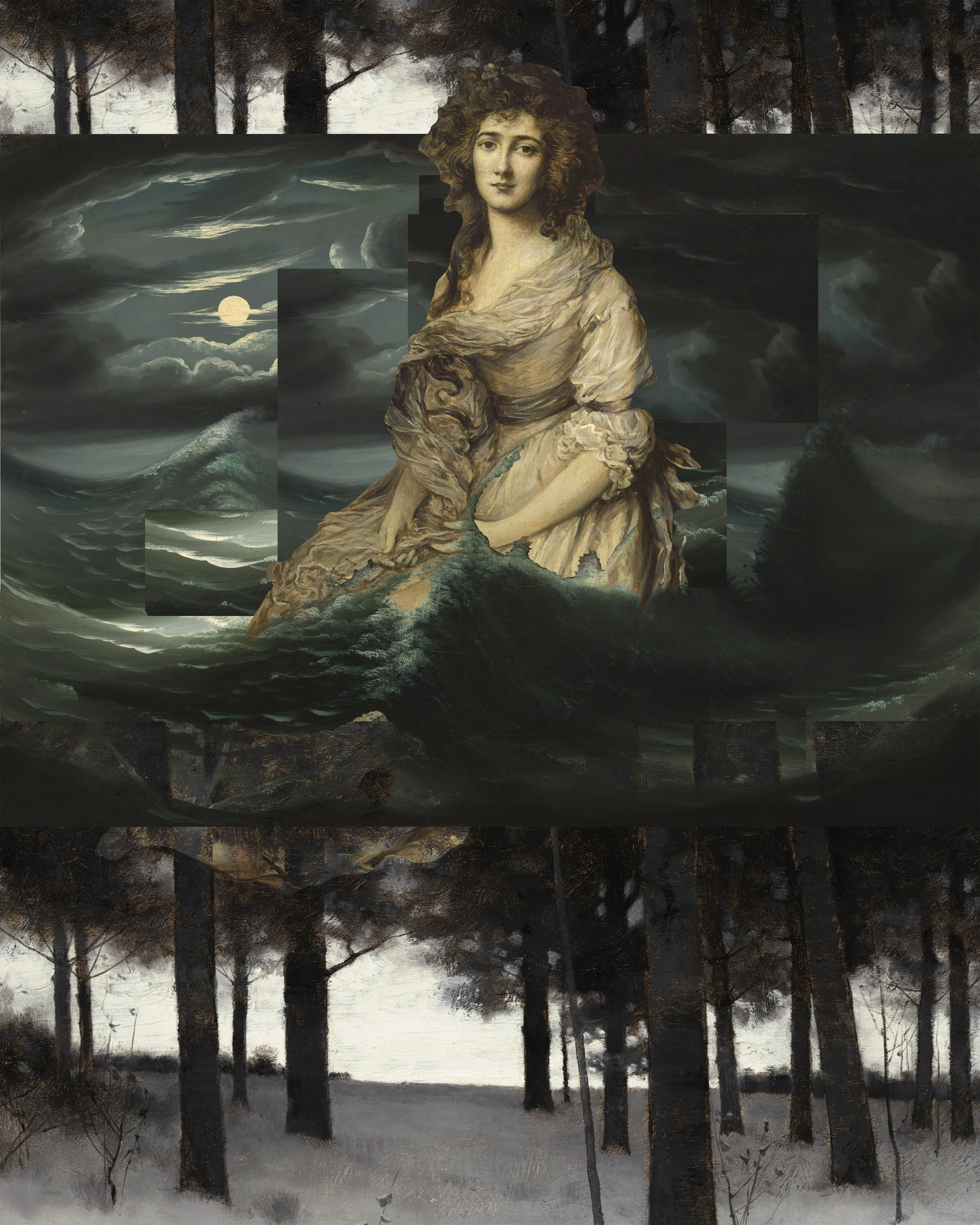 Title Forested Ocean
Digital Collage