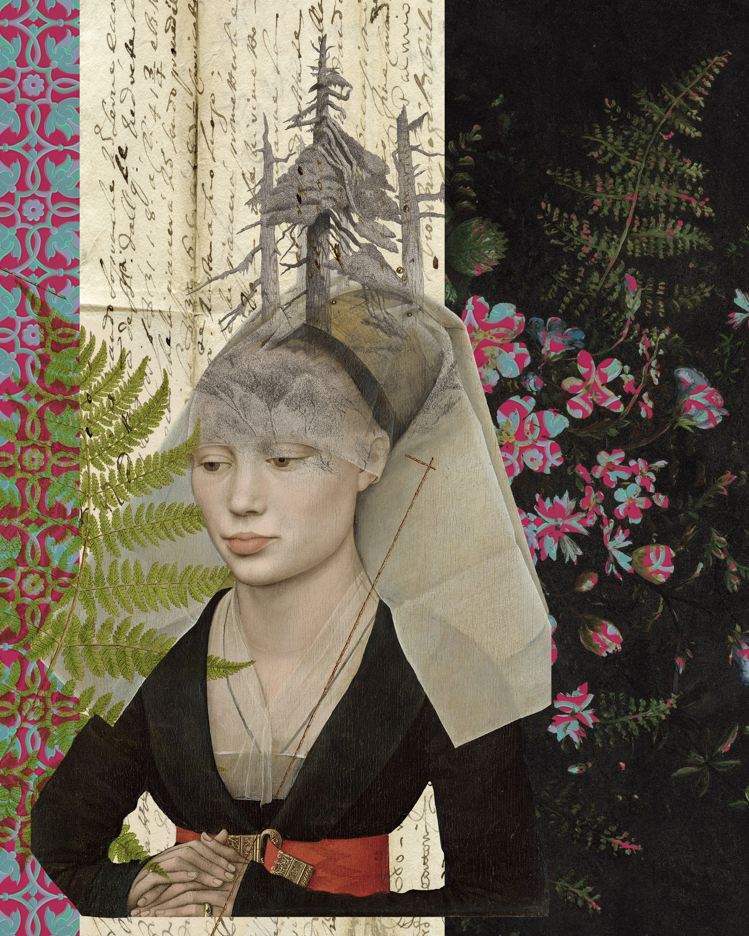 Title Rooted Thoughts
Digital Collage