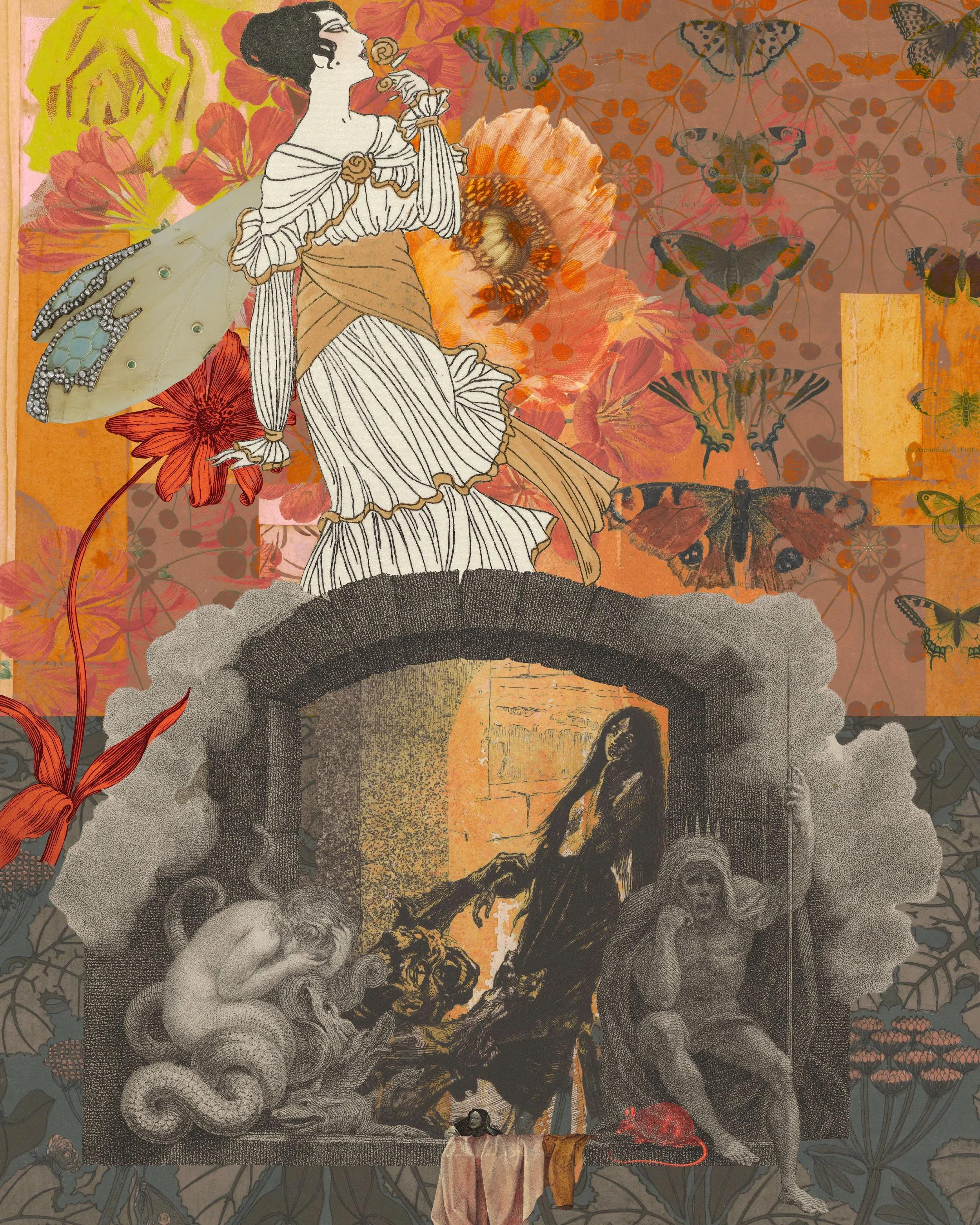Title Cinders of Bloom
Digital Collage