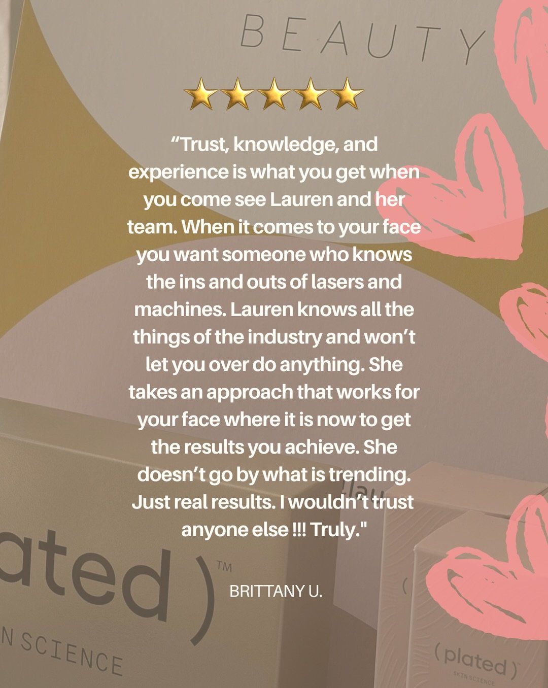 Your kind words mean the world to us ⭐️

Building Lauren Bays Beauty has been such a special journey, and getting to care for each of you along the way is the best part.

We&rsquo;re incredibly grateful for every review, every recommendation, every t