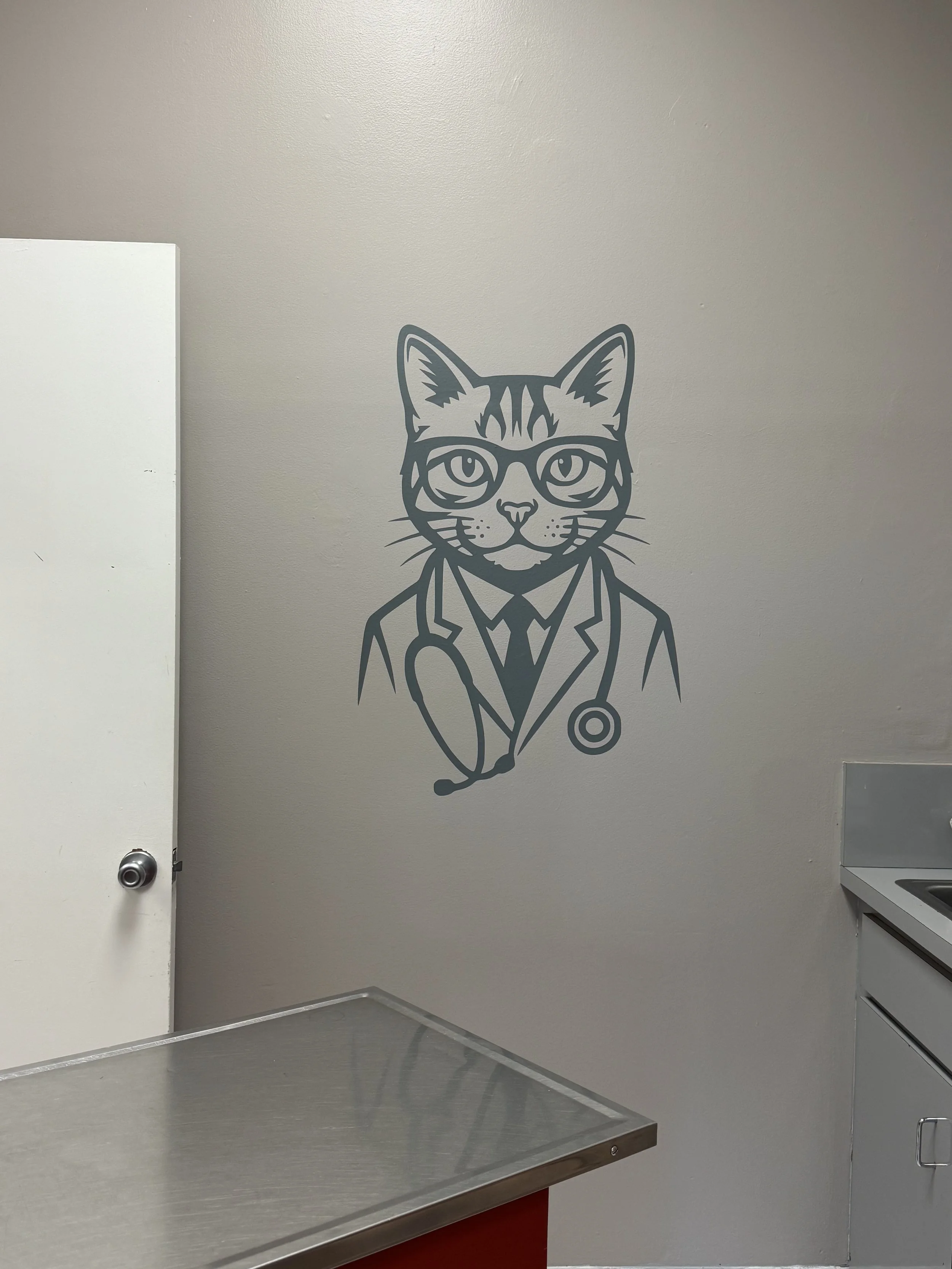 Exam room at J&M Veterinary Services