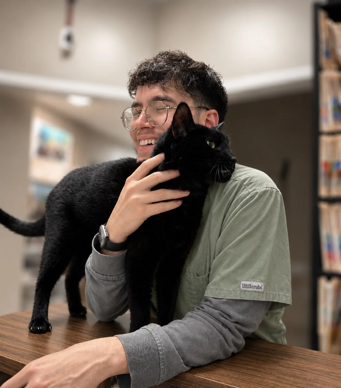 Friendly team member at J&M Veterinary Services.