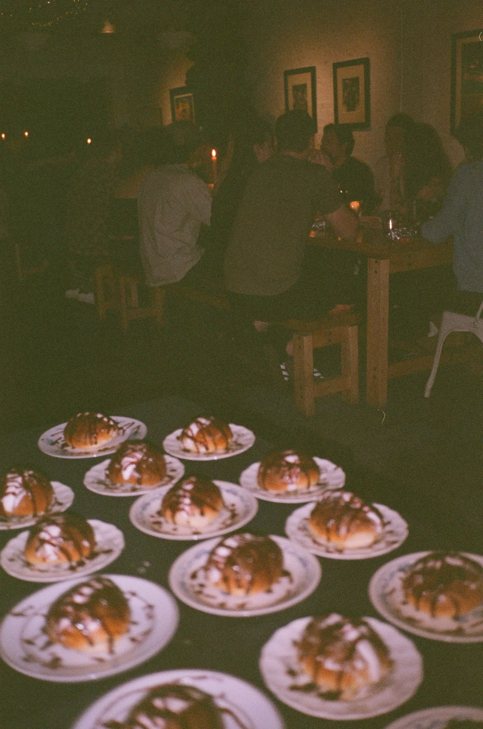 Party of brioche and cream