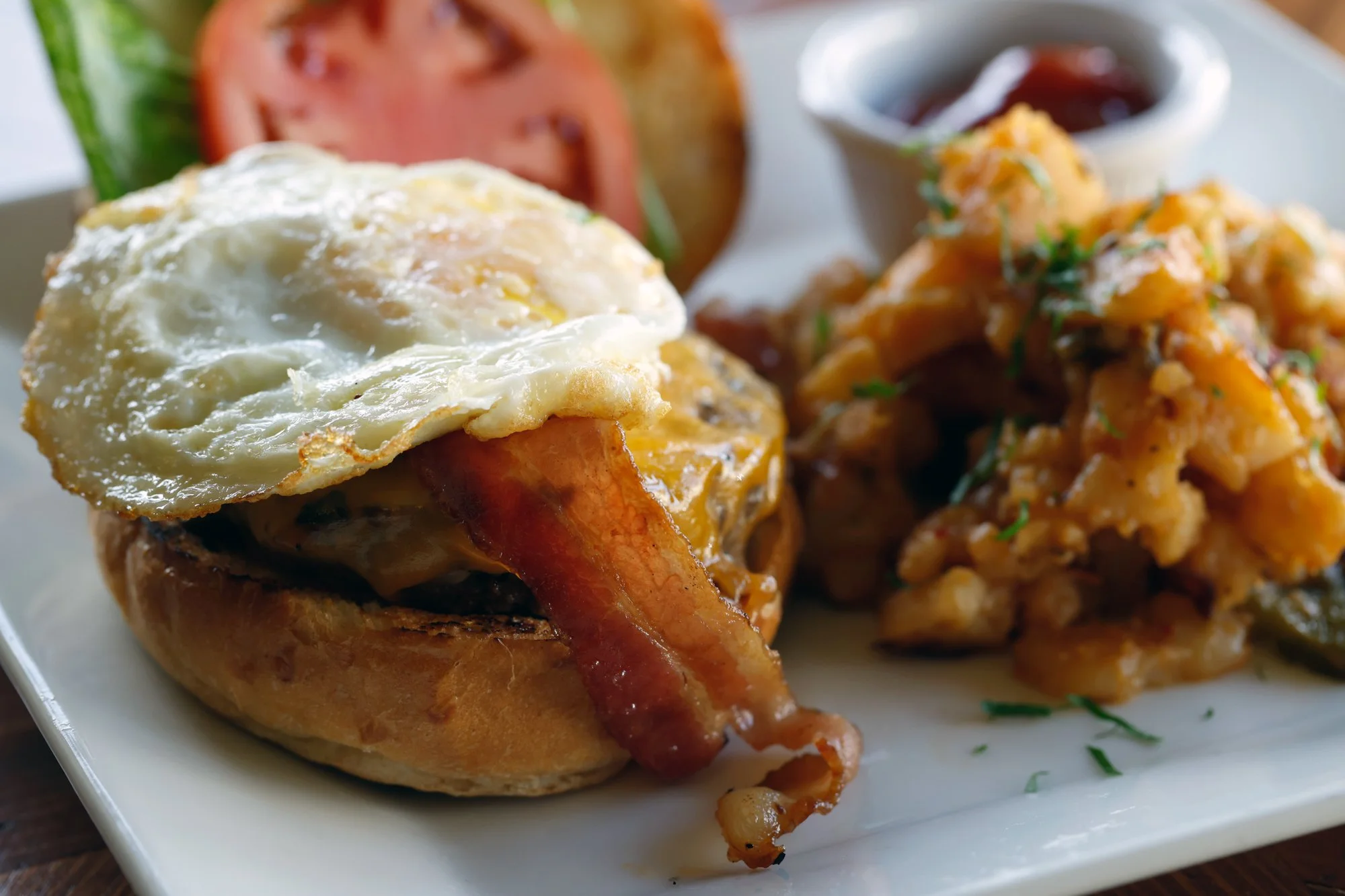 Breakfast burger