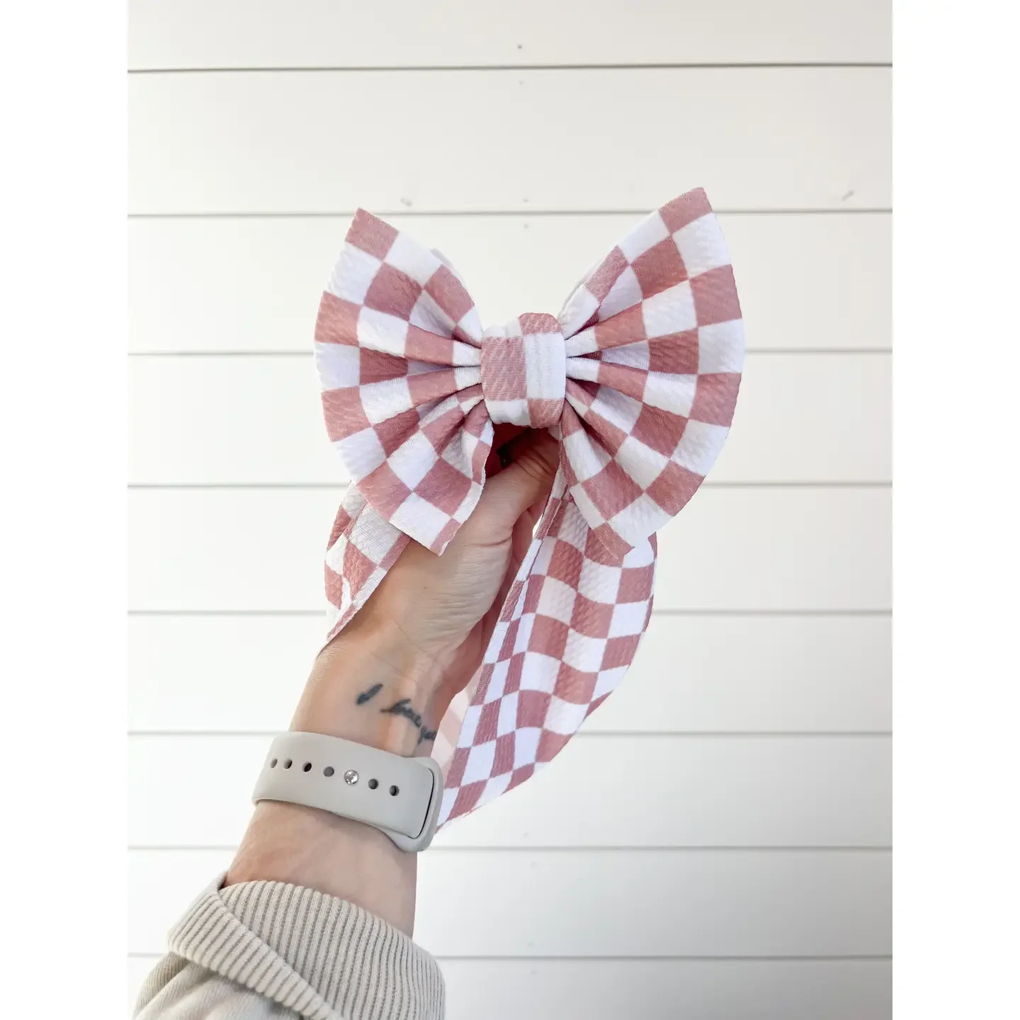 Checker Bullet Bow + Headwrap
