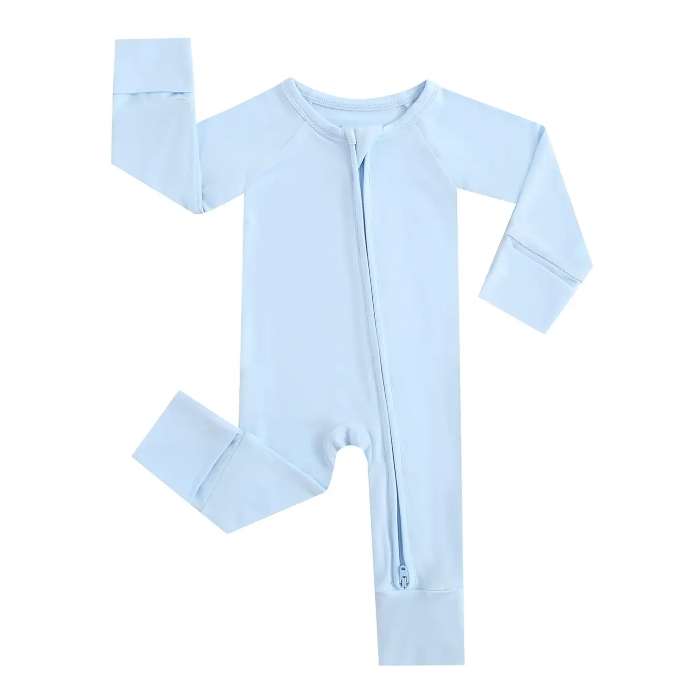 Dewdrop Zippered Bamboo 1-piece Baby Boy Clothing