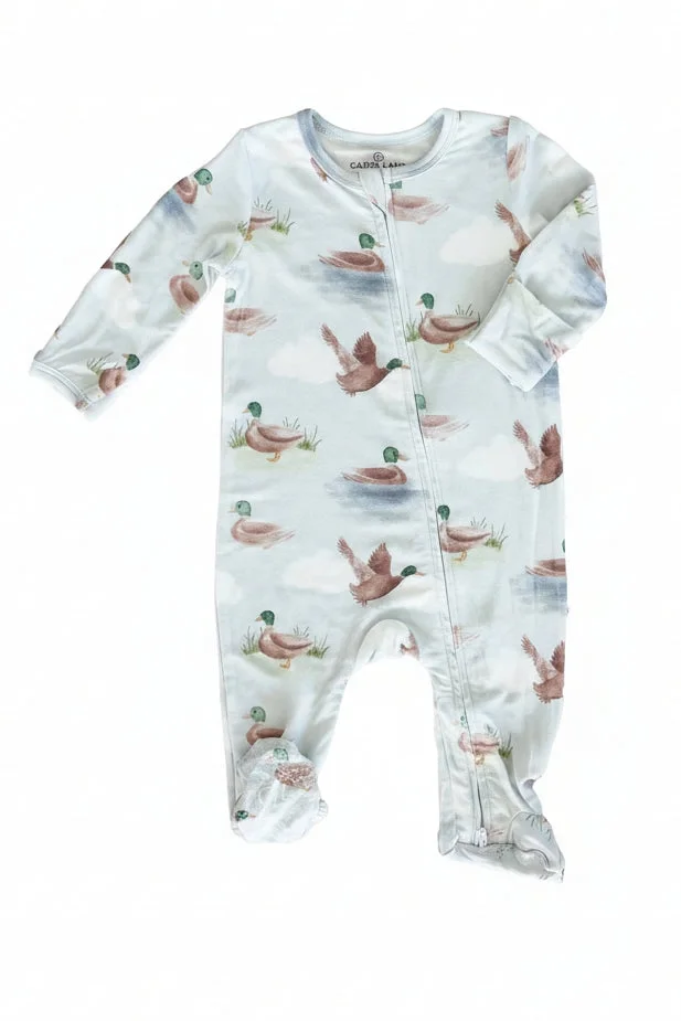 Little Duckling Zipper Footie