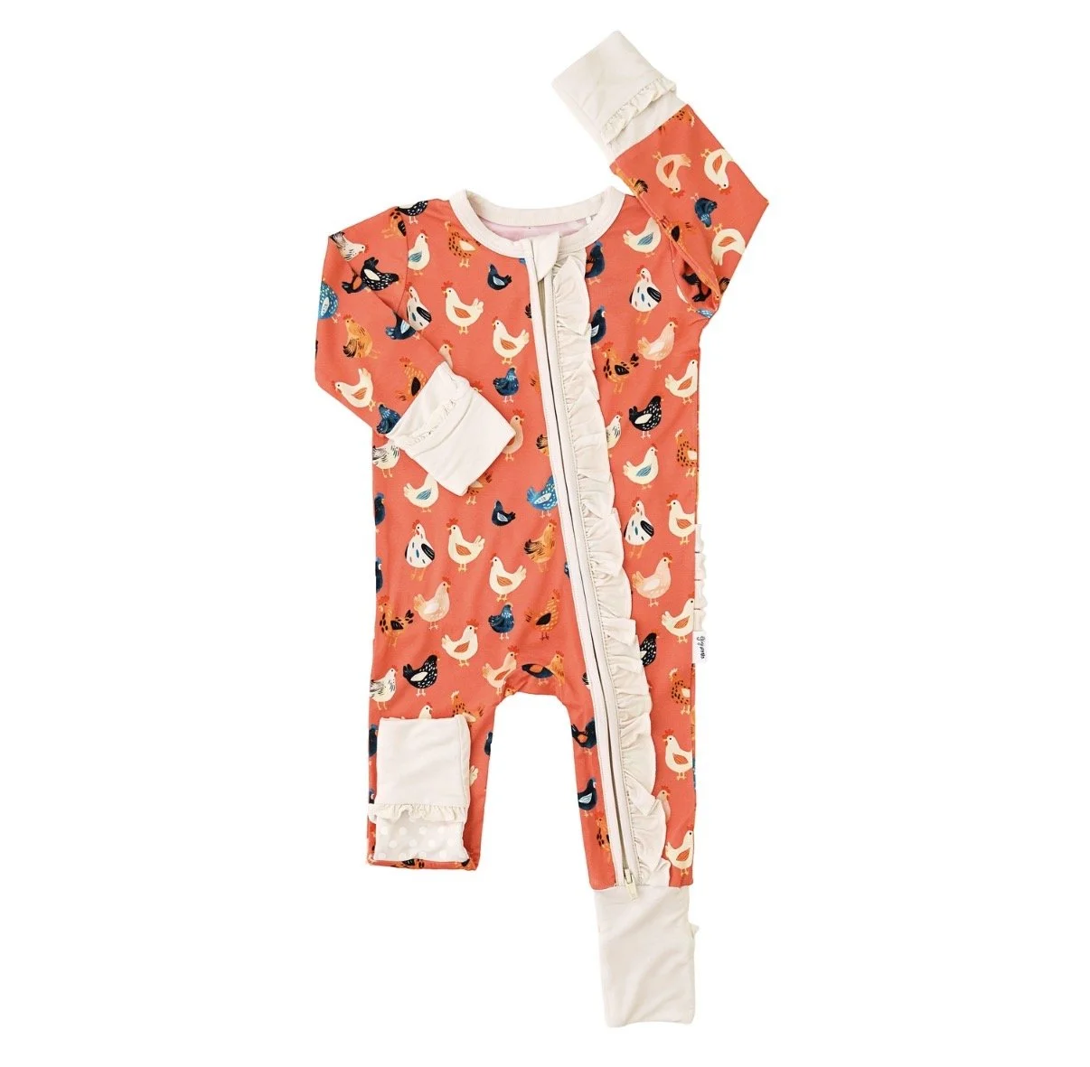 penny ruffle bamboo sleeper