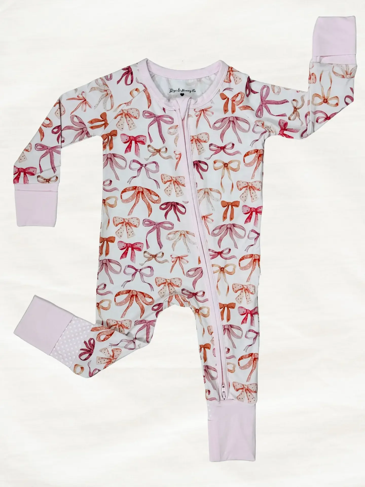 Tied with Love Bow Zippy Pajama