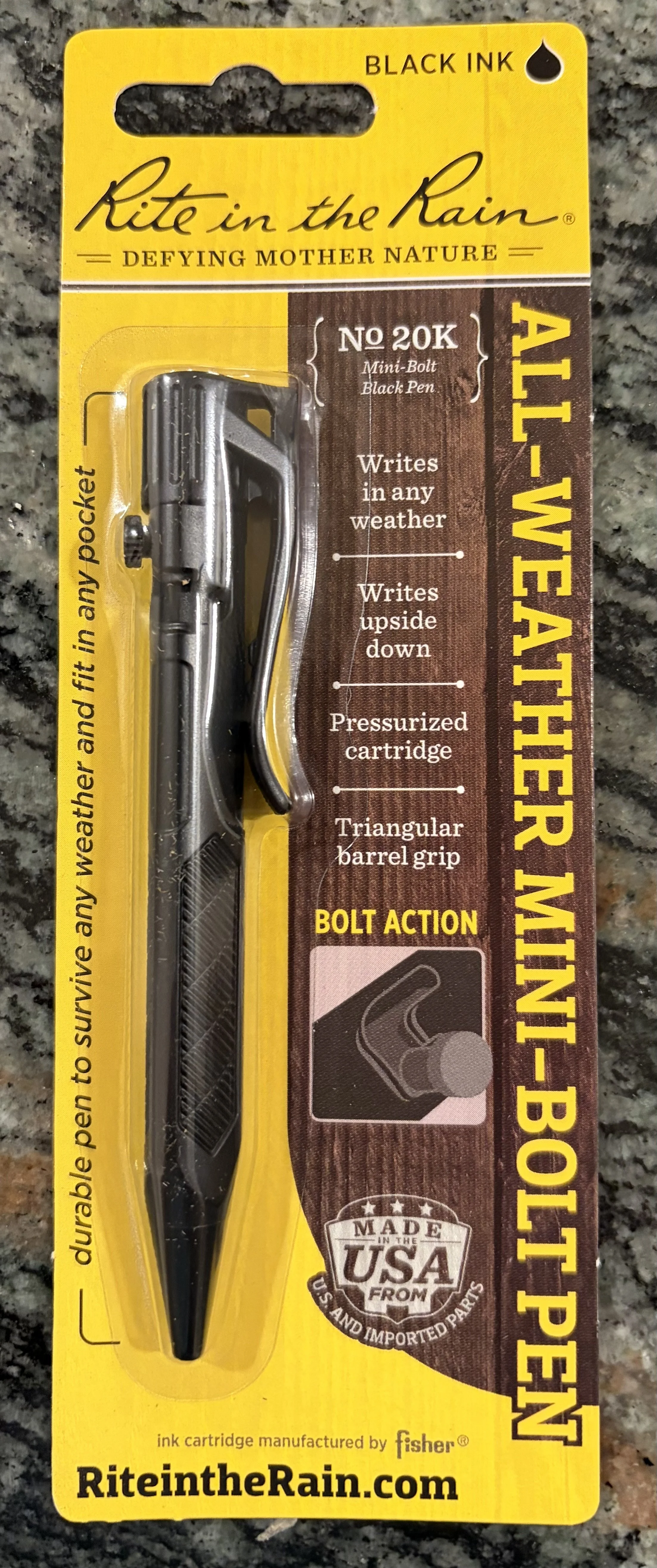 Rite in the Rain Mini Bolt- Action Pen