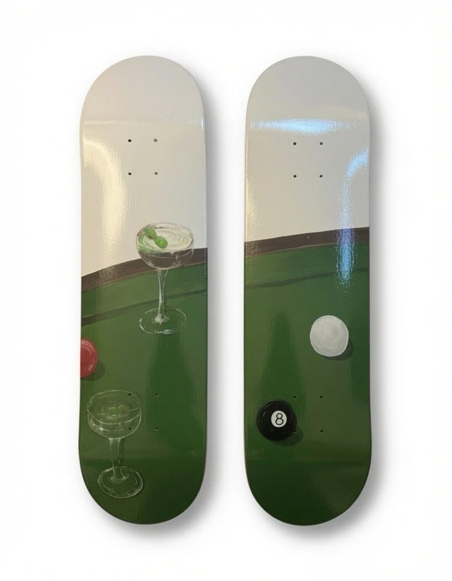 Two Custom Painted Decks