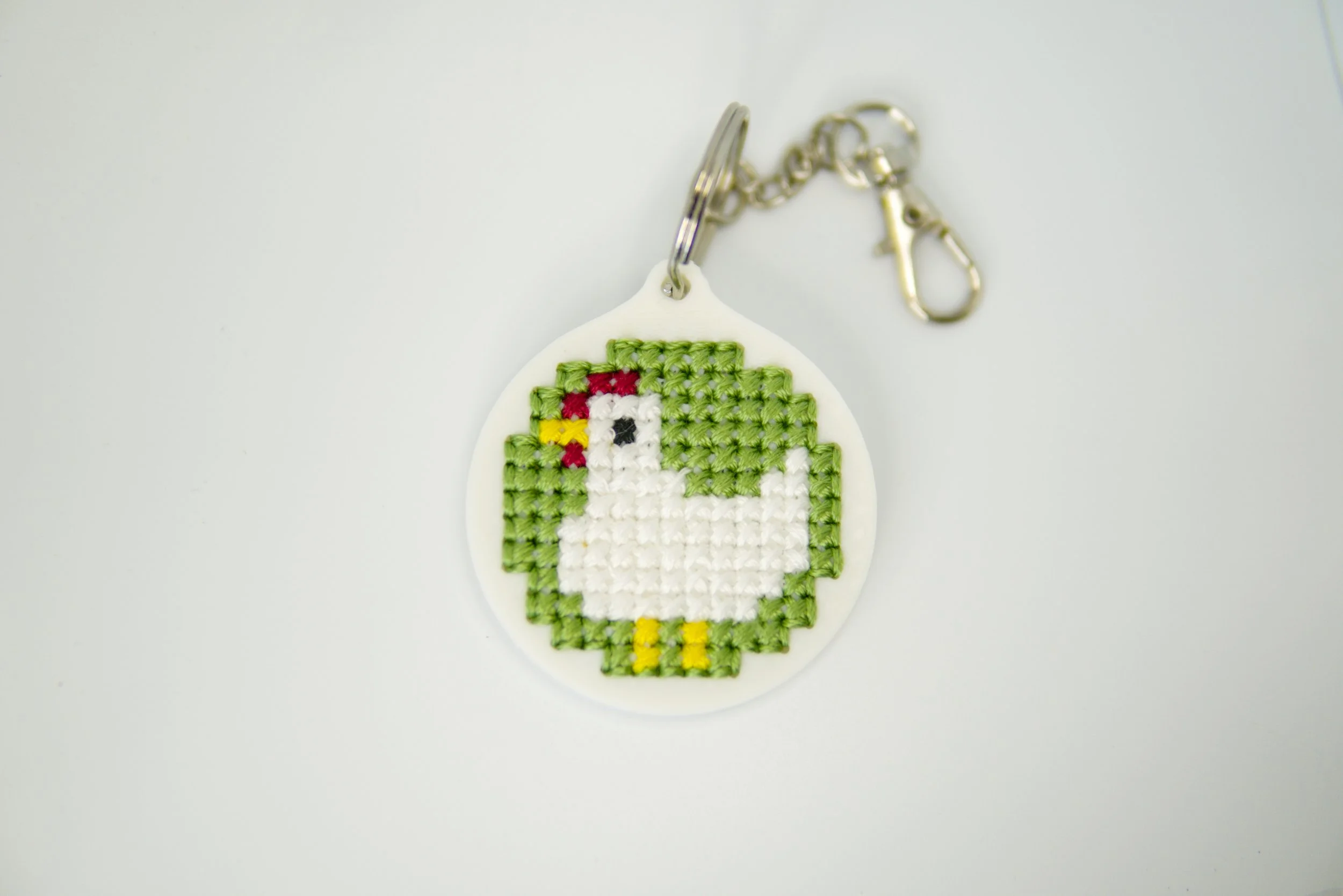 Large Cross-Stitch Keychain