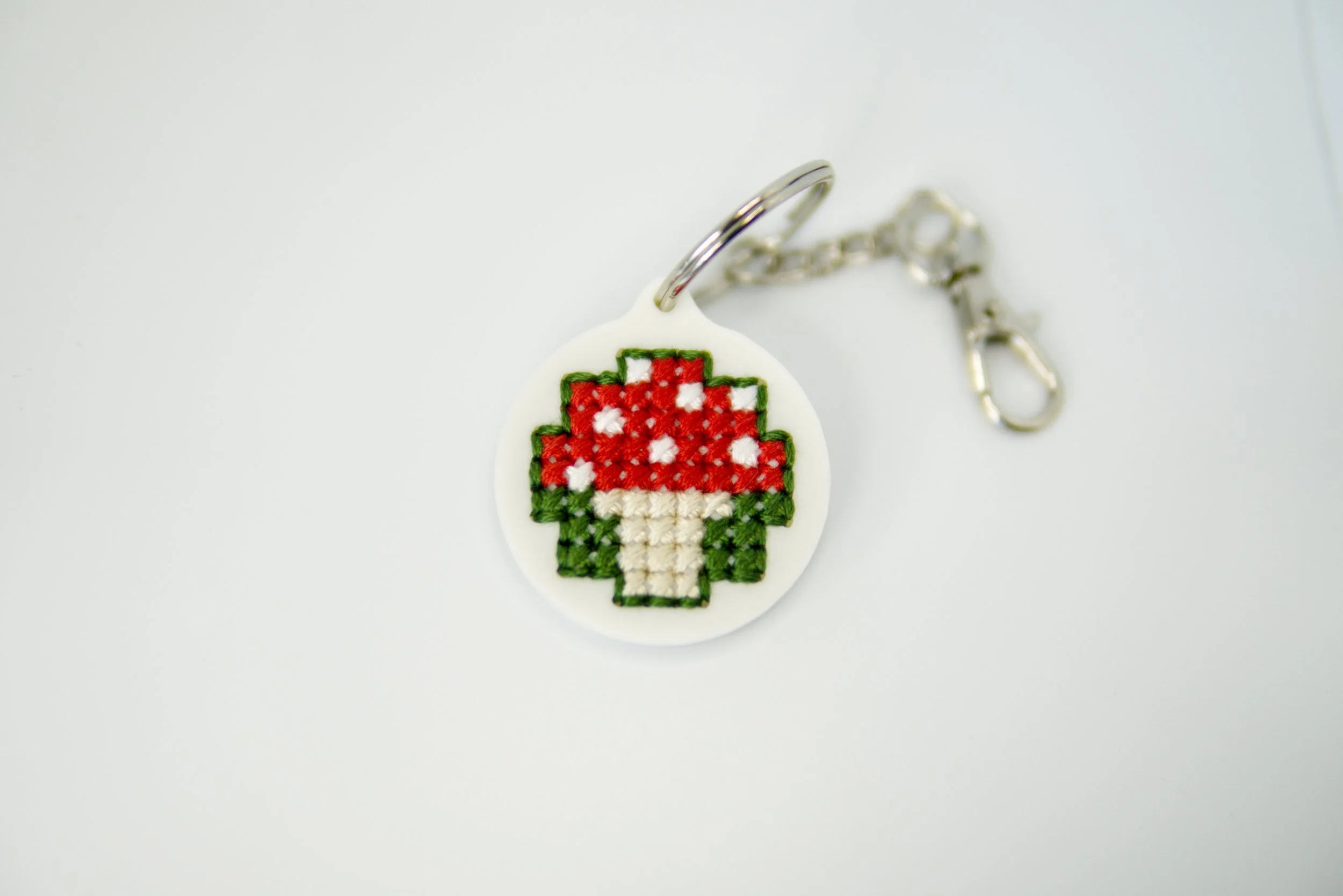 Small Cross-Stitch Keychain