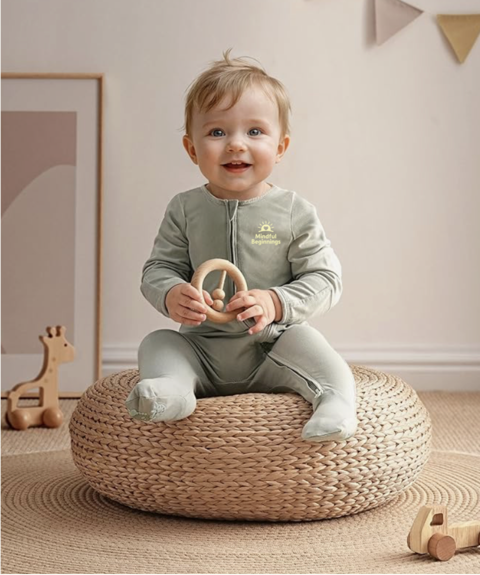 Baby Organic Cotton Sleep and Play Footed Pajamas