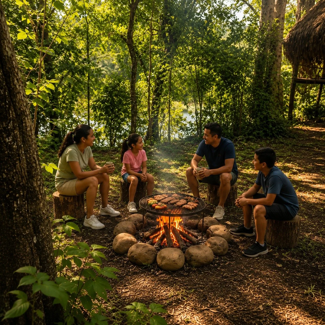 🌿✨ Desconexi&oacute;n total, naturaleza viva y momentos preciosos en familia o en pareja&hellip;
&iquest;Y si tu pr&oacute;ximo fin de semana fuera a la orilla del r&iacute;o, alrededor de un fuego, lejos del ruido del mundo? 🔥💚

En Refugio del R&