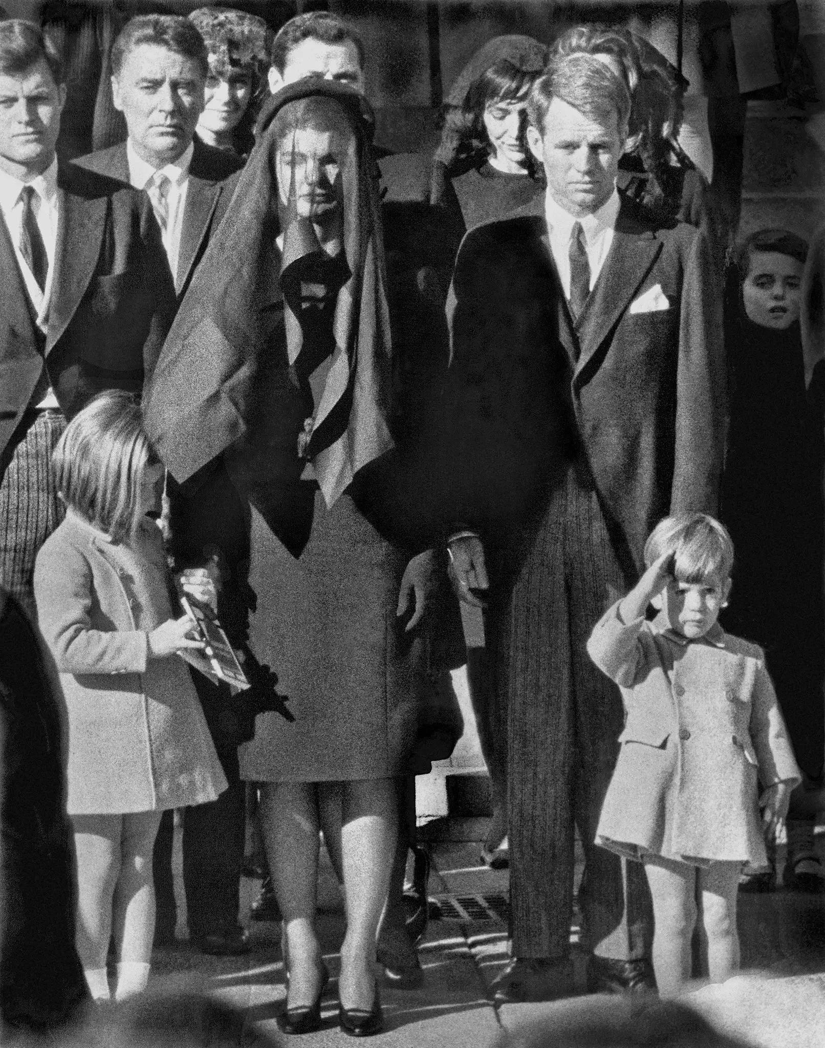 John F. Kennedy Jr. saluting his fallen father at the Kennedy funeral in 1963 is one of the most reproduced images of that moment.
