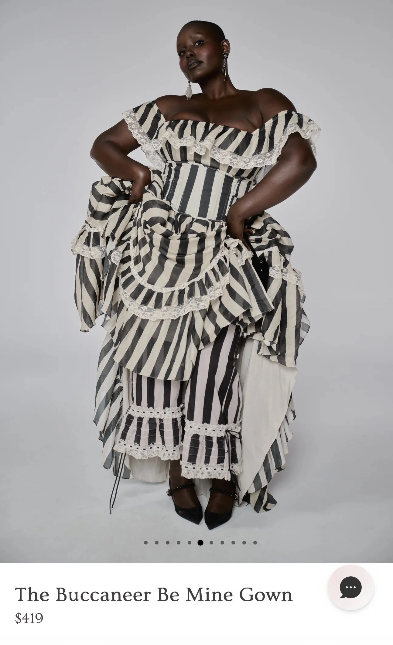 The Buccaneer Be Mine Gown, Sizes: M, XL, $150