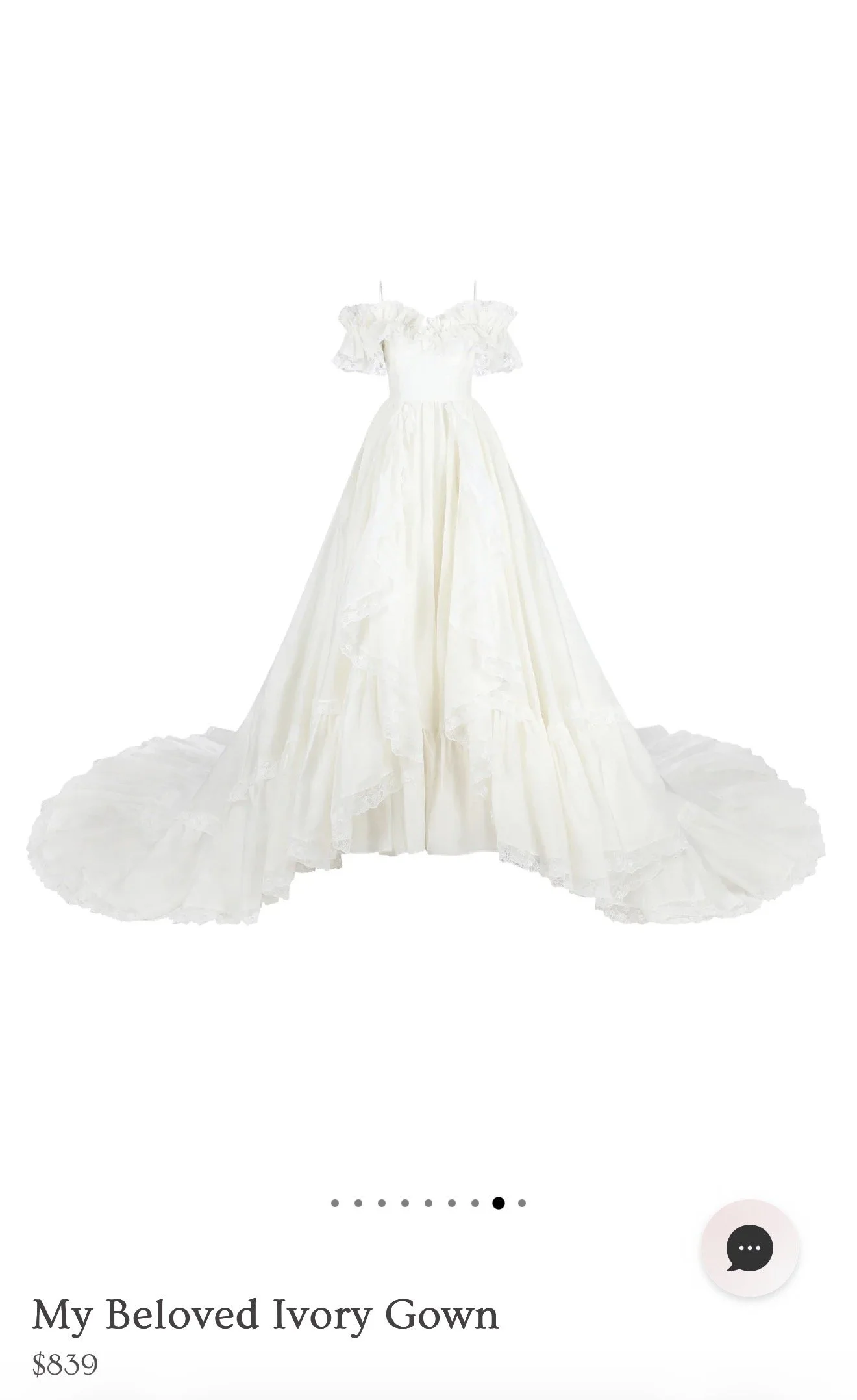 My Beloved Ivory Gown, Size M, $150