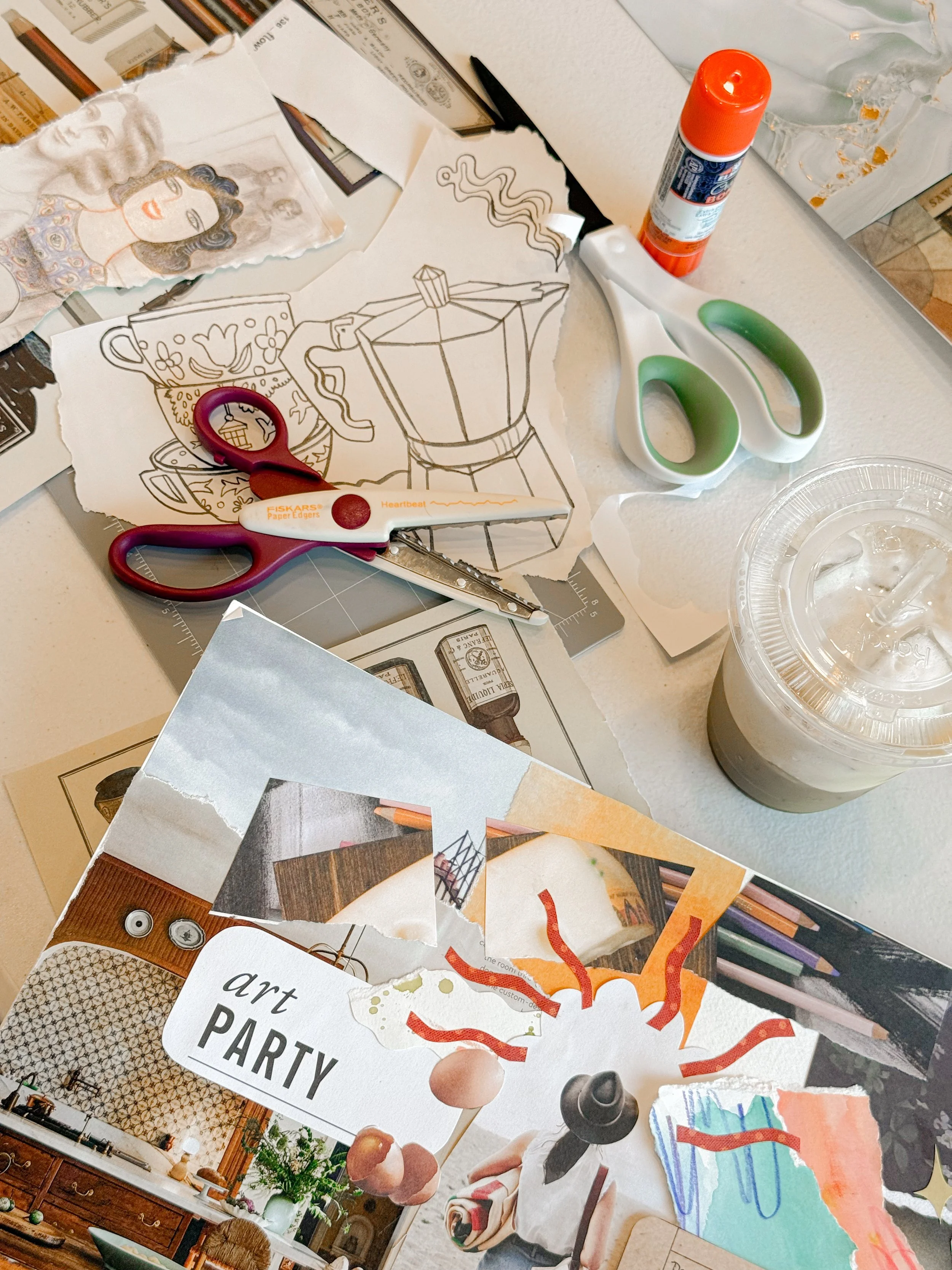 Coffee & Collage (2.5 hrs.)