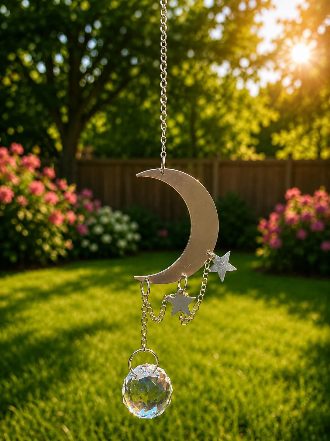 Moonlit Dreams Crystal Suncatcher