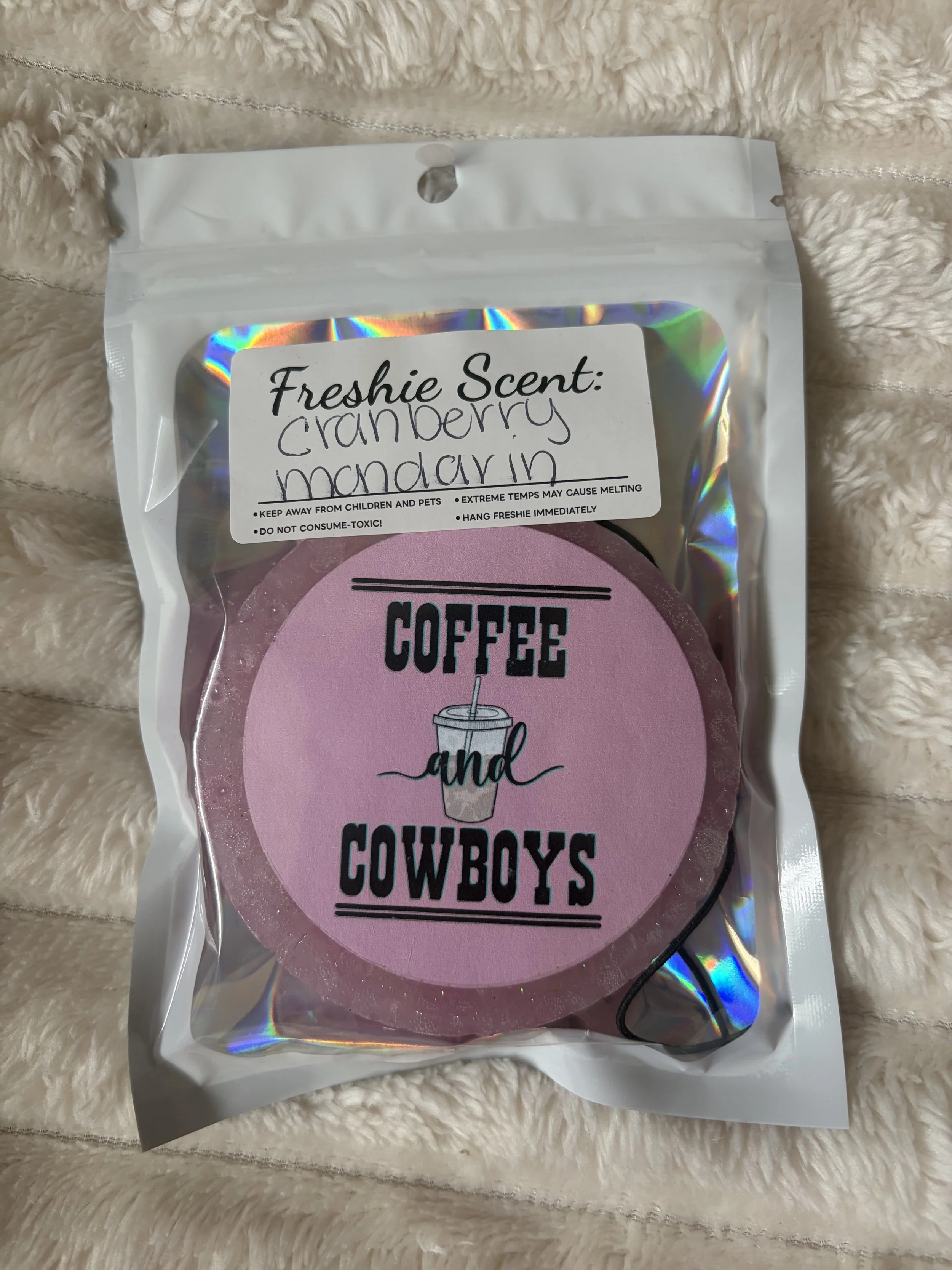 Cranberry Mandarin Round Freshie