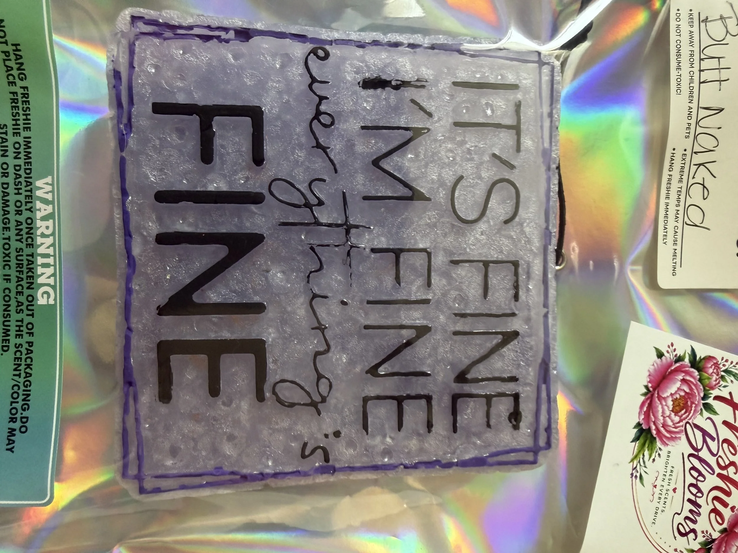 It's fine, i'm fine everything's fine- butt naked scent
