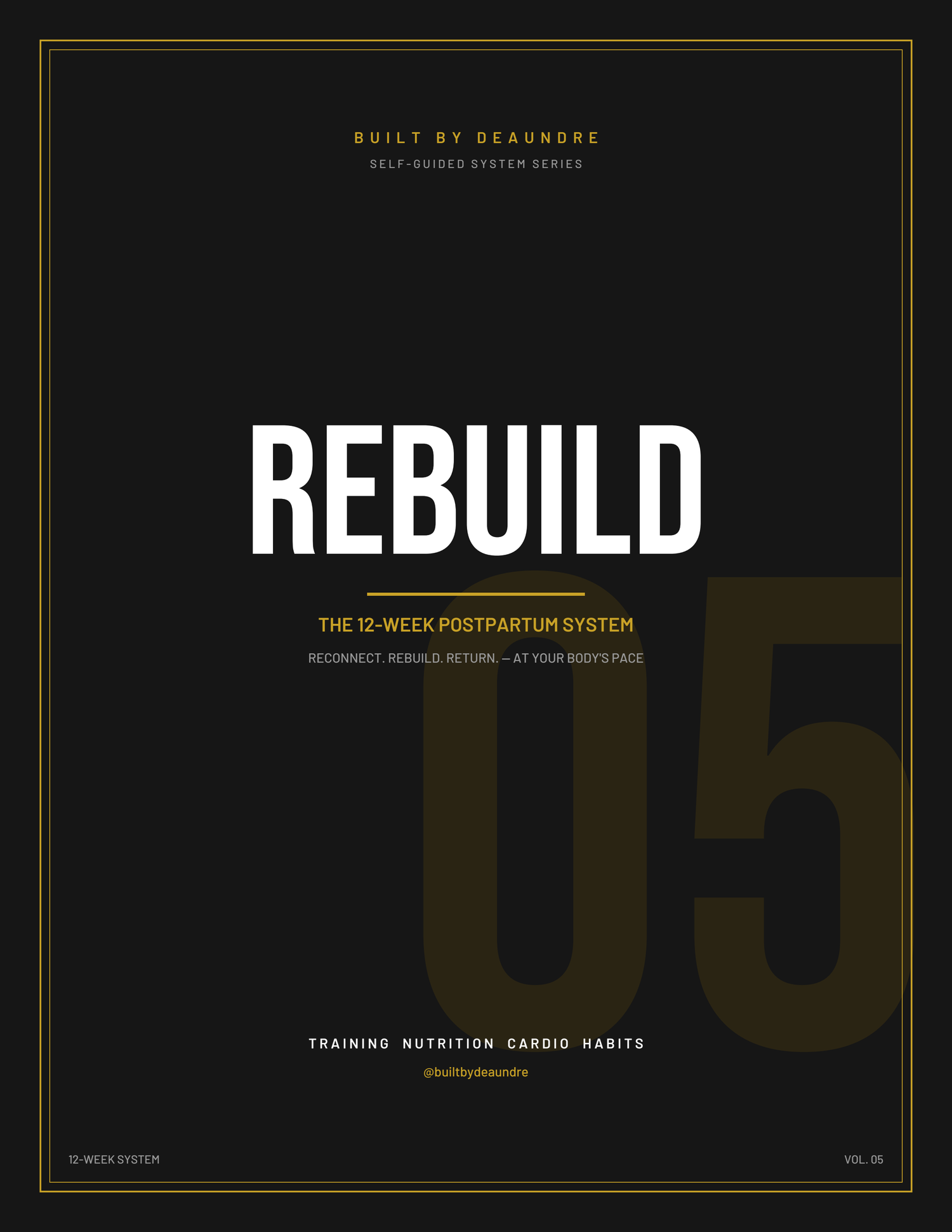 REBUILD — The 12-Week Postpartum System