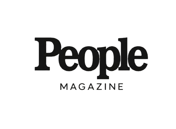 People Magazine logo in black with the word 'Magazine' below it.