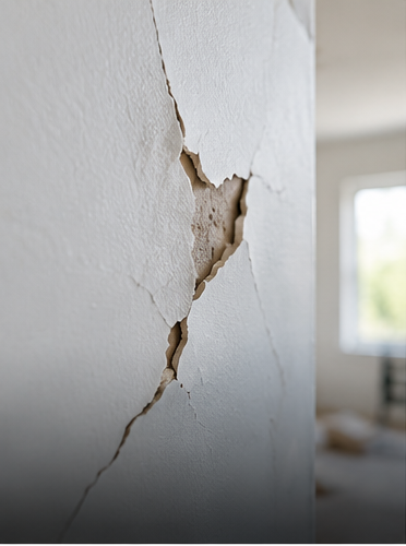 Damaged drywall repair