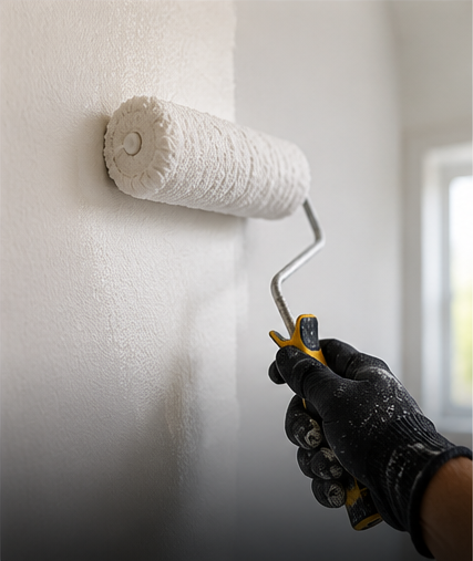 Professional wall repainting