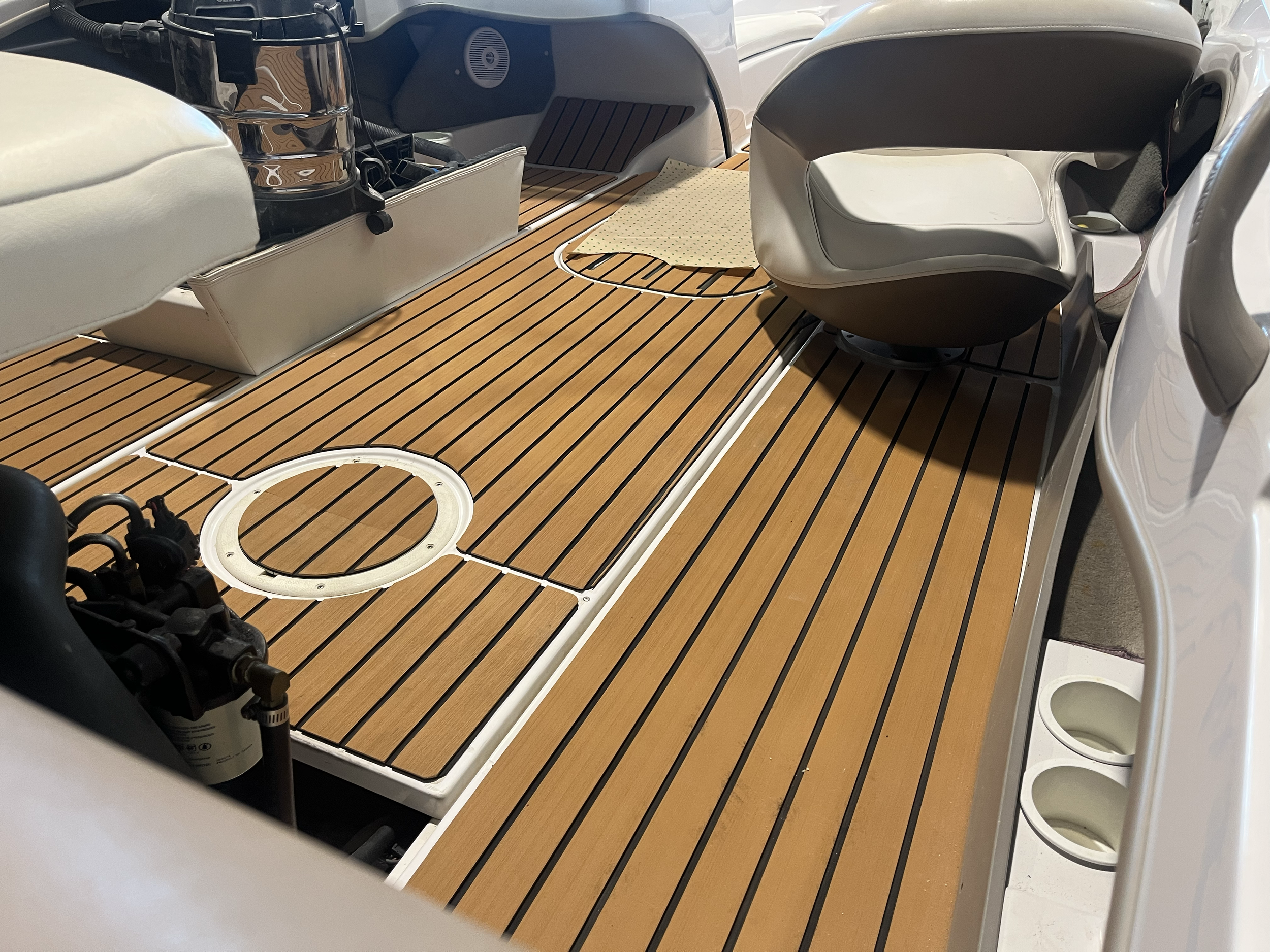 After: Custom EVA flooring install and full detail