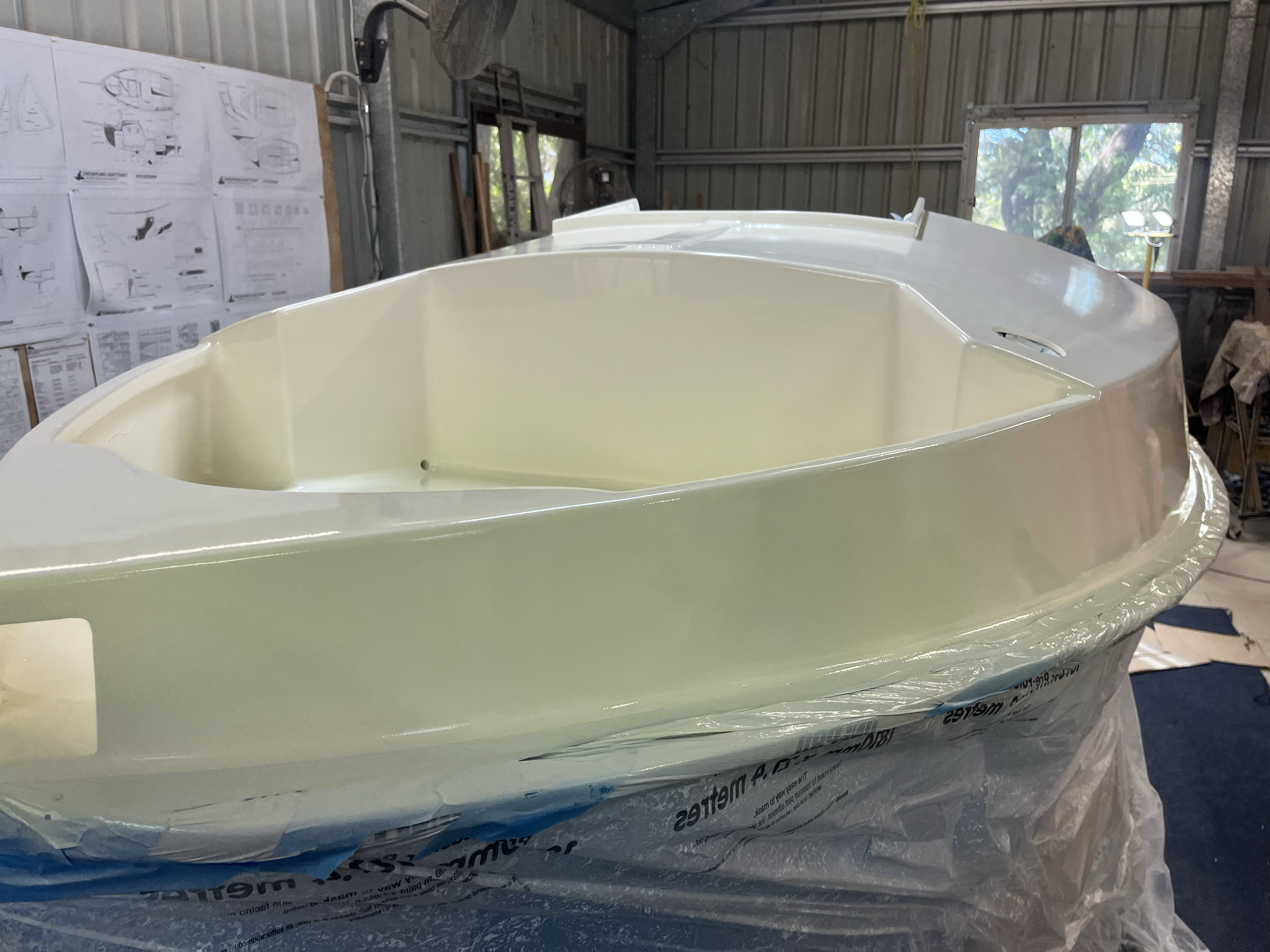 Before: Yacht with primed top