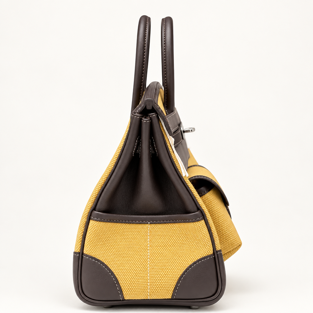 Yellow Canvas Designer Handbag (5).png