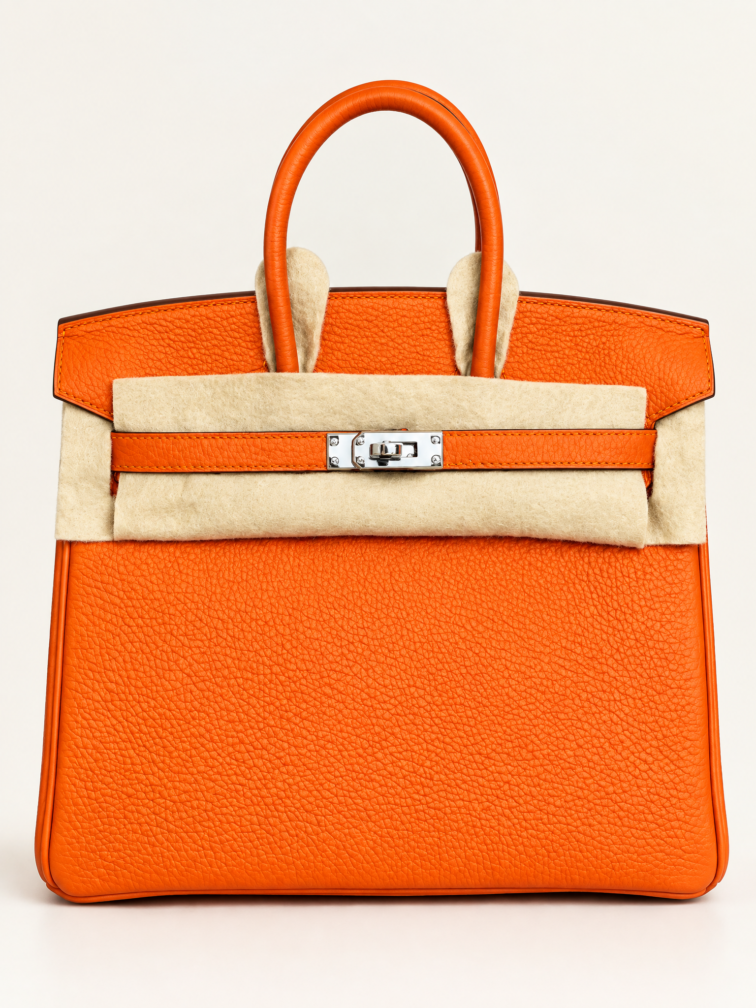 Hermès Birkin 25cm Orange (93) Togo Leather Palladium Hardware, Stamp G (2026)